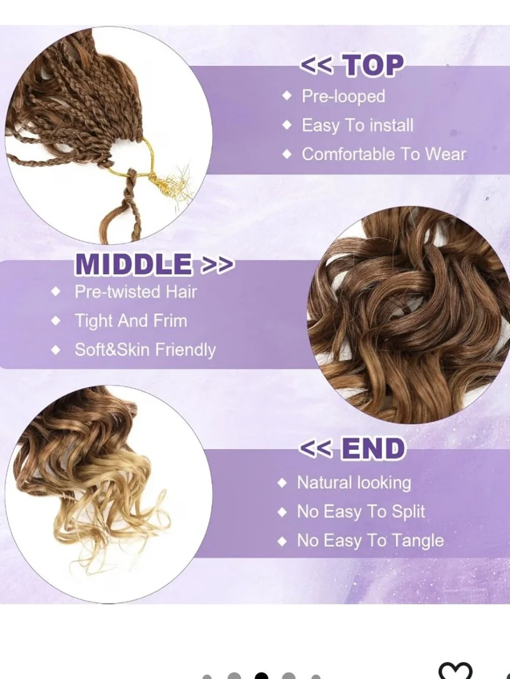 8 Pack Gogo Curl Crochet Hair 10 inch Short Curly 33/27 Brown Honey Blonde Ombre